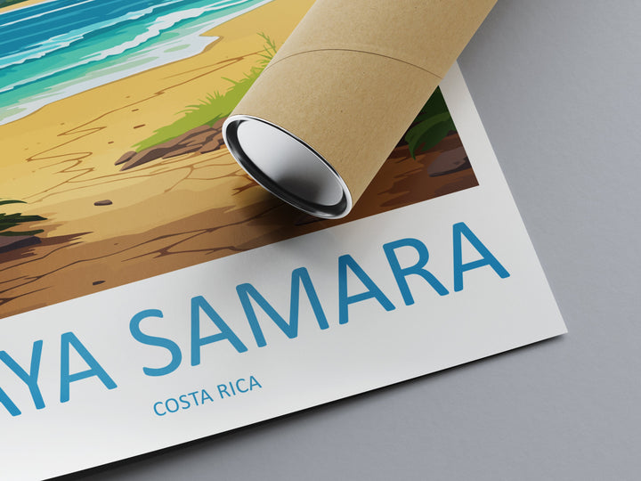 Samara Beach Travel Print Wall Art Samara Beach Wall Hanging Home Décor Samara Beach Gift Art Lovers Costa Rica Wall Art Costa Rica Travel