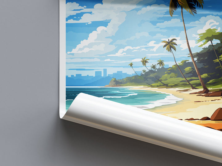 Playa Grande Travel Print Wall Art Playa Grande Wall Hanging Home Décor Playa Grande Gift Art Lovers Costa Rica Wall Art Costa Rica
