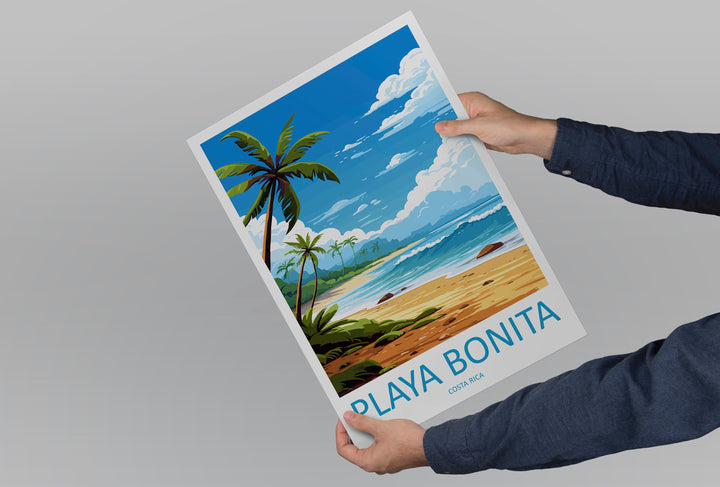 Playa Bonita Travel Print Wall Art Playa Bonita Wall Hanging Home Décor Playa Bonita Gift Art Lovers Costa Rica Wall Art Costa Rica