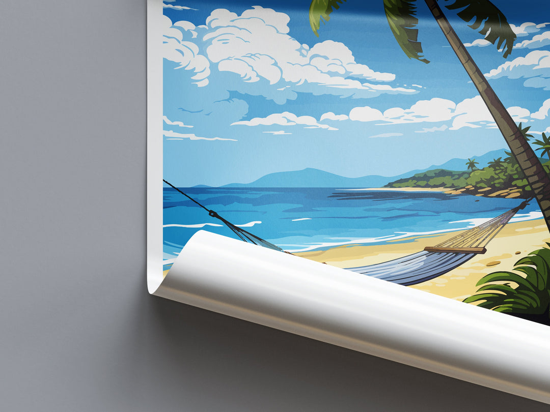 Punta Uva Beach Travel Print Wall Art Punta Uva Beach Wall Hanging Home Décor Punta Uva Beach Gift Art Lovers Costa Rica Wall Art Costa Rica