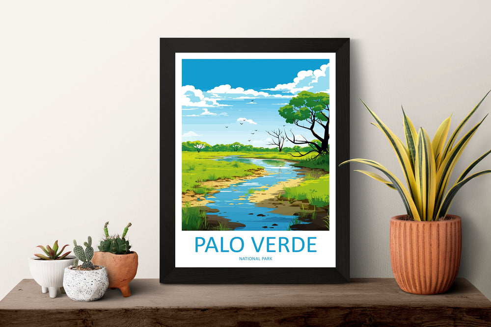 Palo Verde National Park Travel Print Wall Art Palo Verde National Park Wall Hanging Home Décor Palo Verde National Park Gift Art Costa Rica