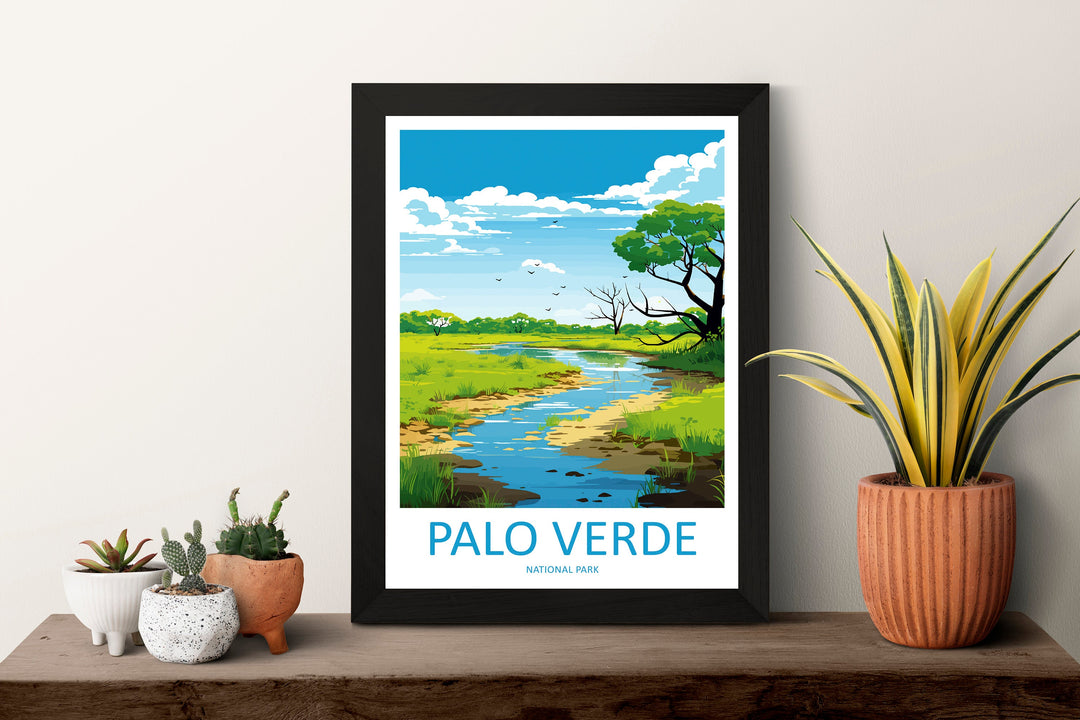 Palo Verde National Park Travel Print Wall Art Palo Verde National Park Wall Hanging Home Décor Palo Verde National Park Gift Art Costa Rica