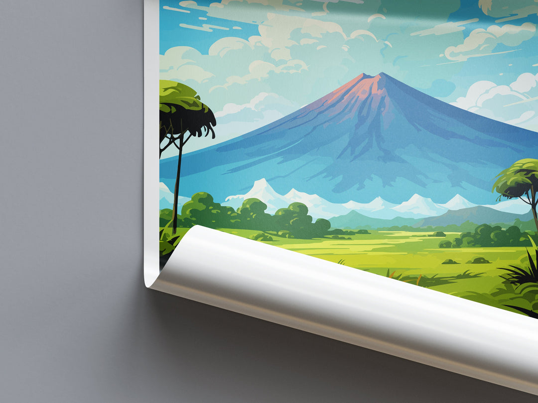 Irazu Volcano National Park Travel Print Wall Art Irazu Volcano Wall Hanging Home Décor Irazu Volcano National Park Gift Art Costa Rica