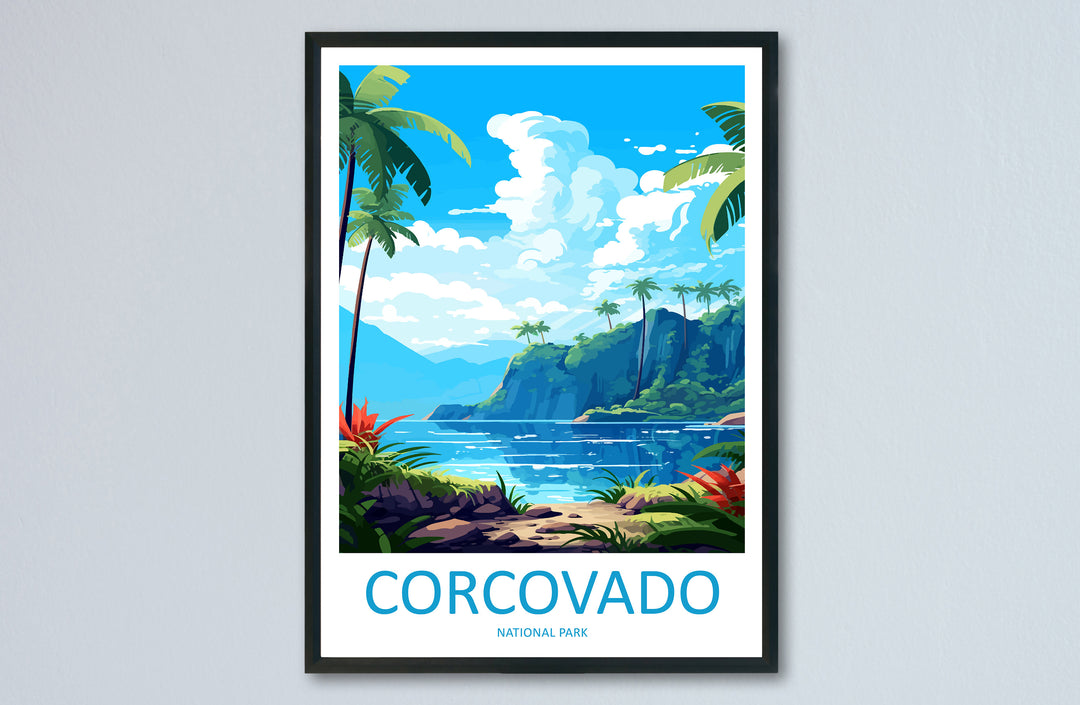Corcovado National Park Travel Print Wall Art Corcovado Park Wall Hanging Home Décor Corcovado National Park Gift Art Costa Rica
