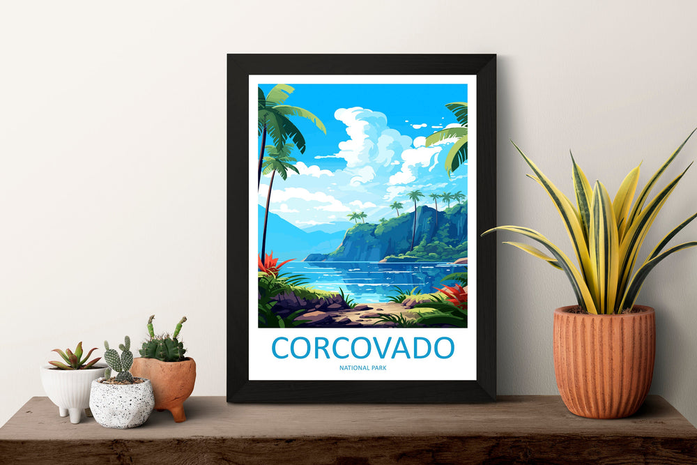 Corcovado National Park Travel Print Wall Art Corcovado Park Wall Hanging Home Décor Corcovado National Park Gift Art Costa Rica