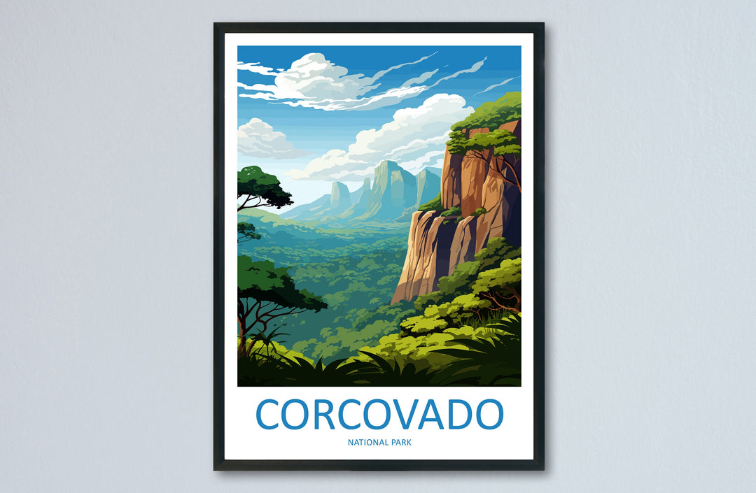 Corcovado National Park Travel Print Wall Art Corcovado Park Wall Hanging Home Décor Corcovado National Park Gift Art Costa Rica