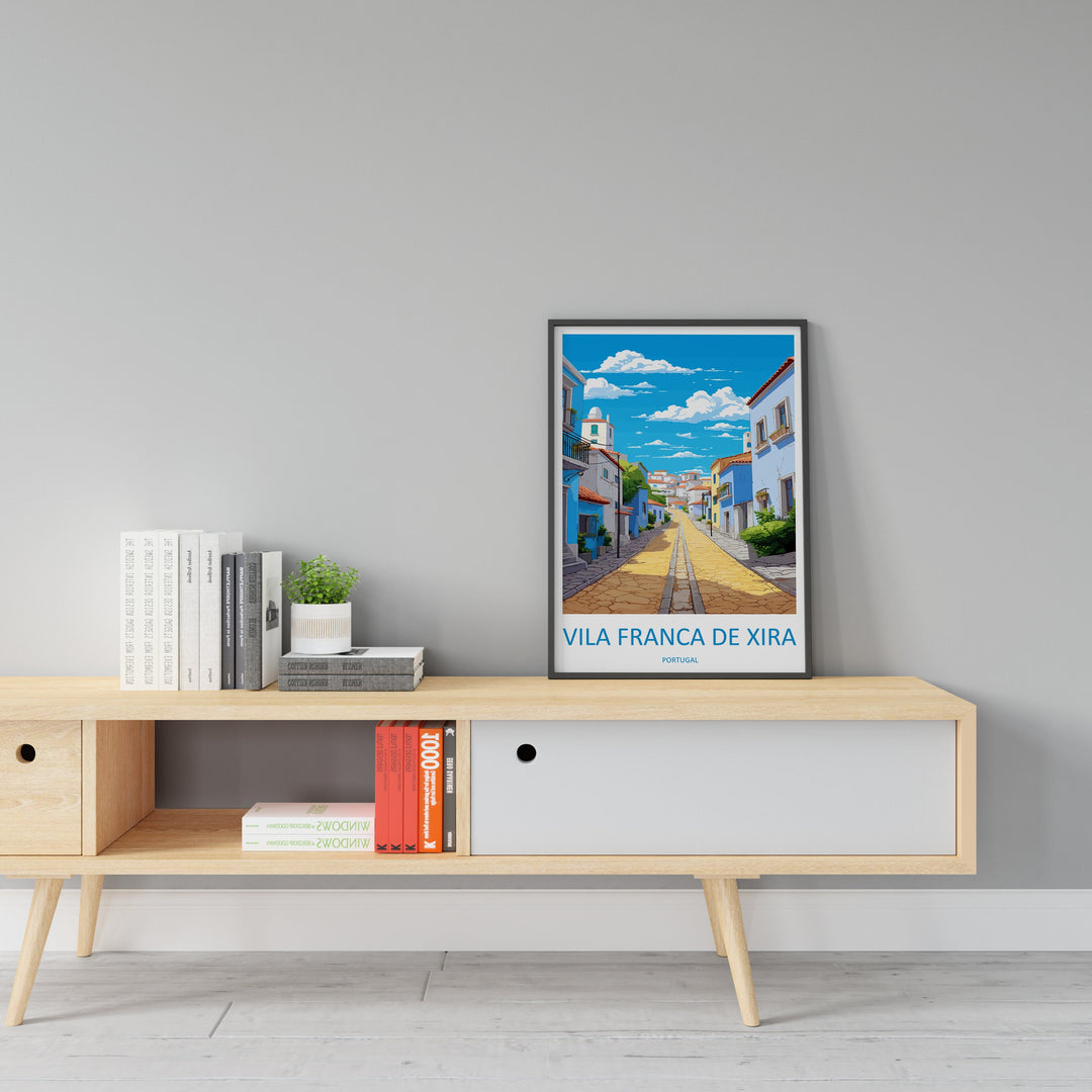 Vila Franca de Xira Travel Print Wall Art Vila Franca de Xira Wall Hanging Home Décor Vila Franca de Xira Gift Art Lovers Portugal Art Lover