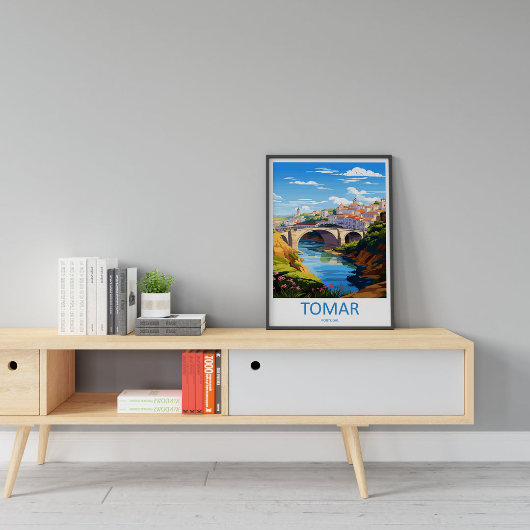 Tomar Travel Print Wall Art Tomar Wall Hanging Home Décor Tomar Gift Art Lovers Portugal Art Lover Gift Tomar Wall Décor