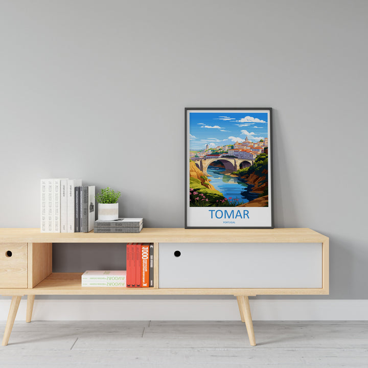 Tomar Travel Print Wall Art Tomar Wall Hanging Home Décor Tomar Gift Art Lovers Portugal Art Lover Gift Tomar Wall Décor