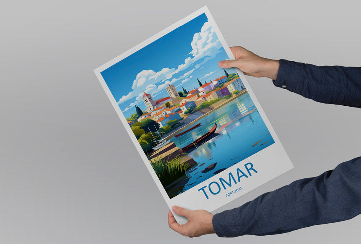 Tomar Travel Print Wall Art Tomar Wall Hanging Home Décor Tomar Gift Art Lovers Portugal Art Lover Gift Tomar Wall Décor