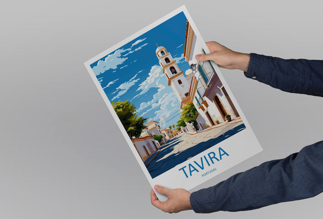 Tavira Travel Print Wall Art Tavira Wall Hanging Home Décor Tavira Gift Art Lovers Portugal Art Lover Gift Tavira Wall Décor