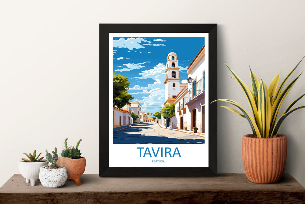 Tavira Travel Print Wall Art Tavira Wall Hanging Home Décor Tavira Gift Art Lovers Portugal Art Lover Gift Tavira Wall Décor