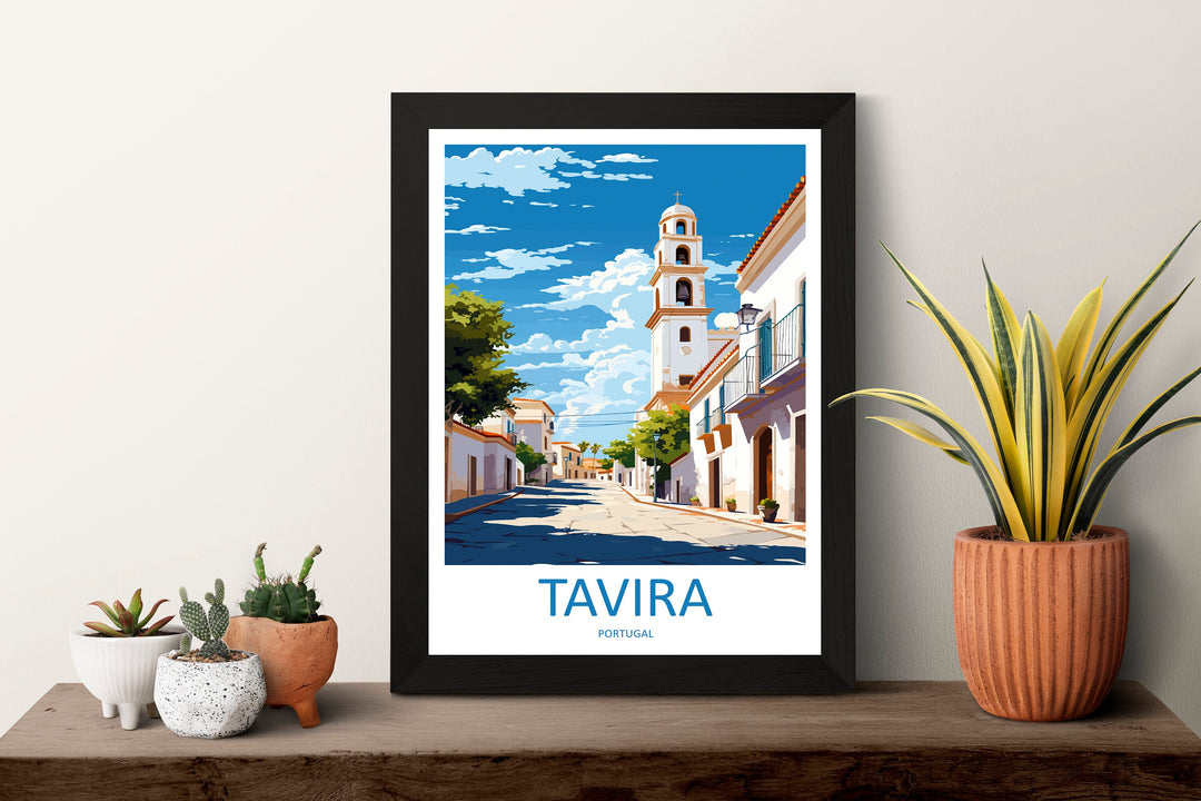 Tavira Travel Print Wall Art Tavira Wall Hanging Home Décor Tavira Gift Art Lovers Portugal Art Lover Gift Tavira Wall Décor