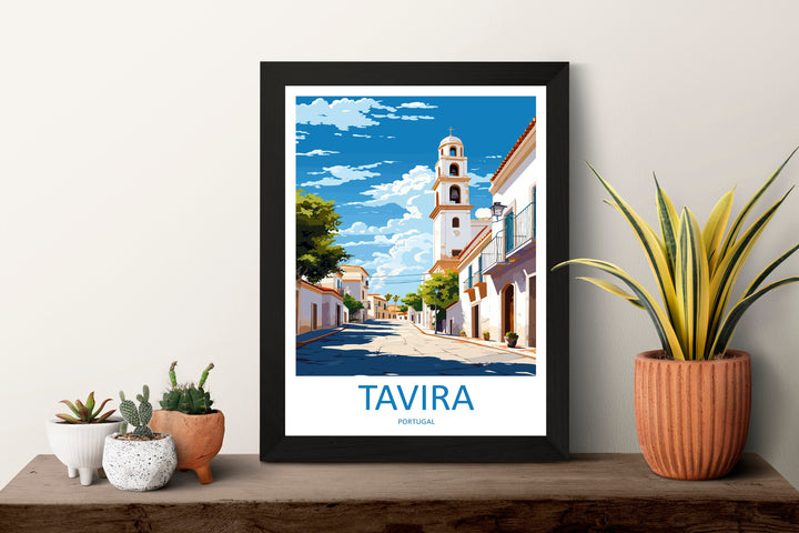 Tavira Travel Print Wall Art Tavira Wall Hanging Home Décor Tavira Gift Art Lovers Portugal Art Lover Gift Tavira Wall Décor