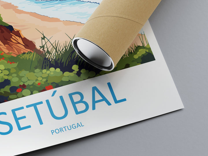 Setúbal Travel Print Wall Art Setúbal Wall Hanging Home Décor Setúbal Gift Art Lovers Portugal Art Lover Gift Setúbal Wall Décor