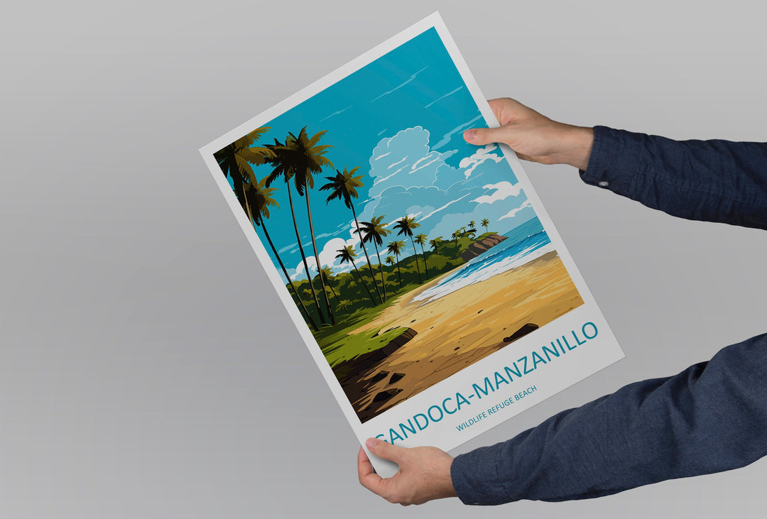 Gandoca-manzanillo Wildlife Refuge Beach Travel Print Wall Art Gandoca-manzanillo Wall Hanging Home Décor Gandoca-manzanillo Art Costa Rica