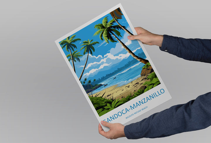 Gandoca-manzanillo Wildlife Refuge Beach Travel Print Wall Art Gandoca-manzanillo Wall Hanging Home Décor Gandoca-manzanillo Art Costa Rica