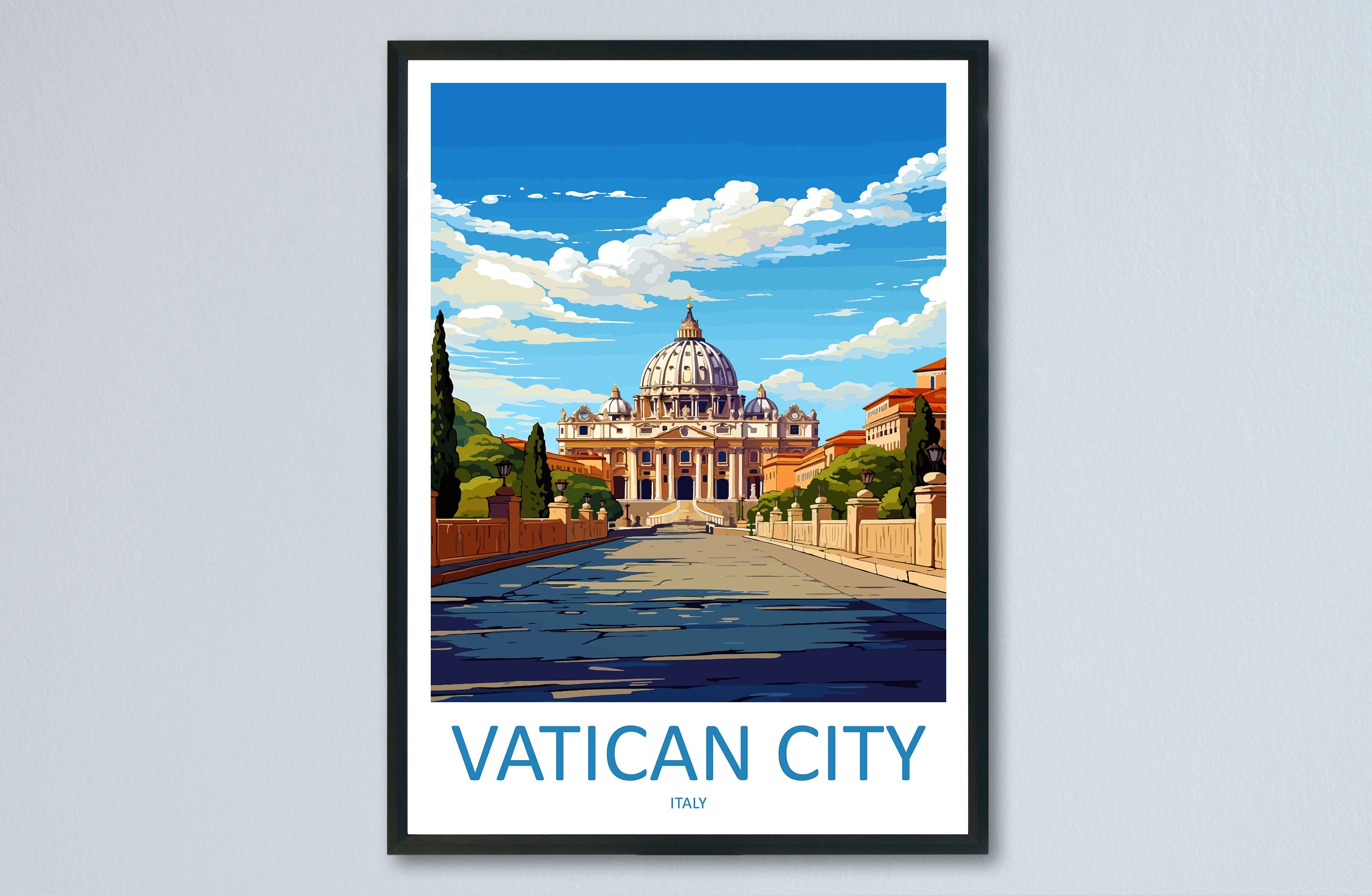 Vatican City Travel Print