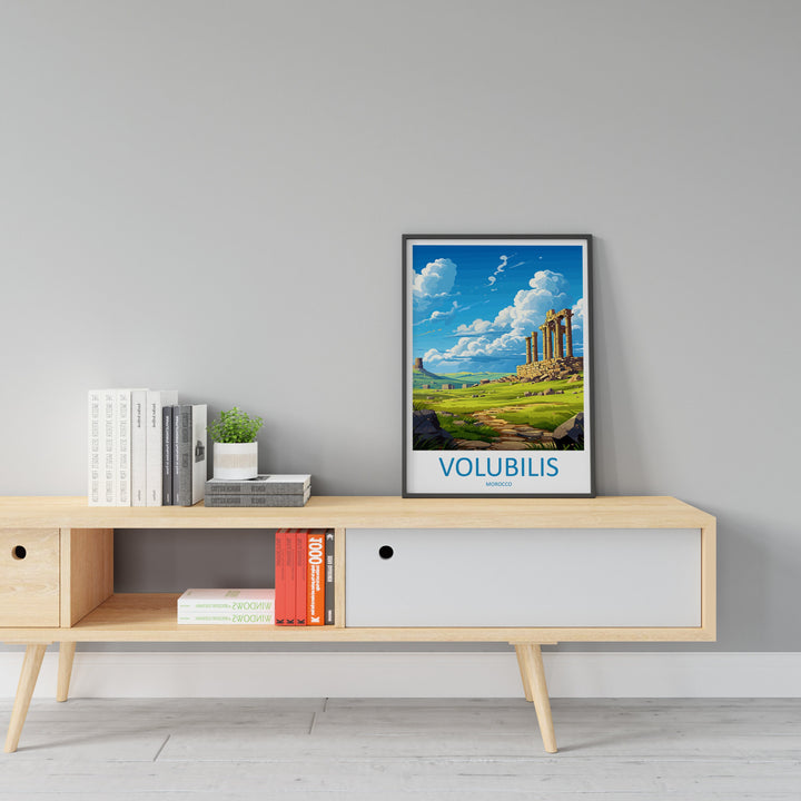 Volubilis Travel Print Wall Art Volubilis Wall Hanging Home Décor Volubilis Gift Art Lovers Morocco Art Lover Gift Wall Art Morocco Decor