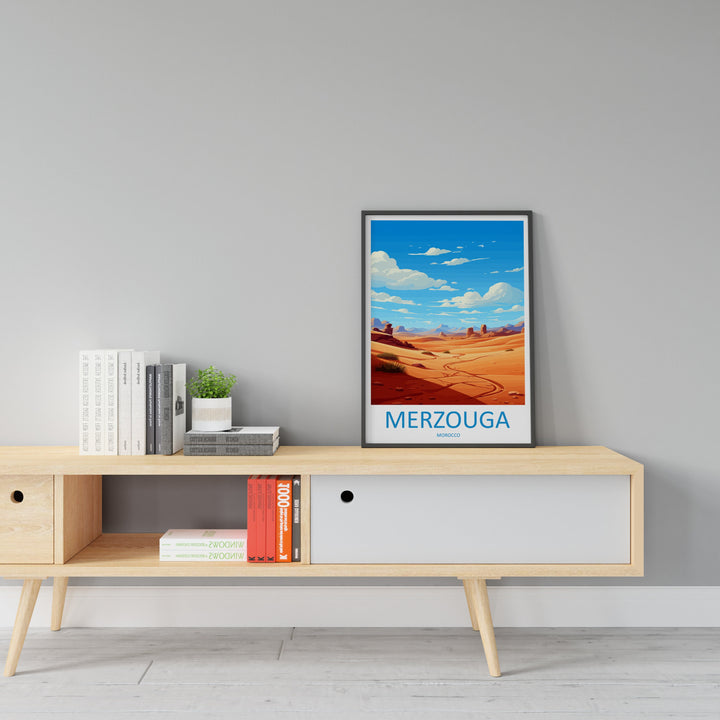 Merzouga Travel Print Wall Art Merzouga Wall Hanging Home Décor Merzouga Gift Art Lovers Morocco Art Lover Gift Wall Art Morocco Art