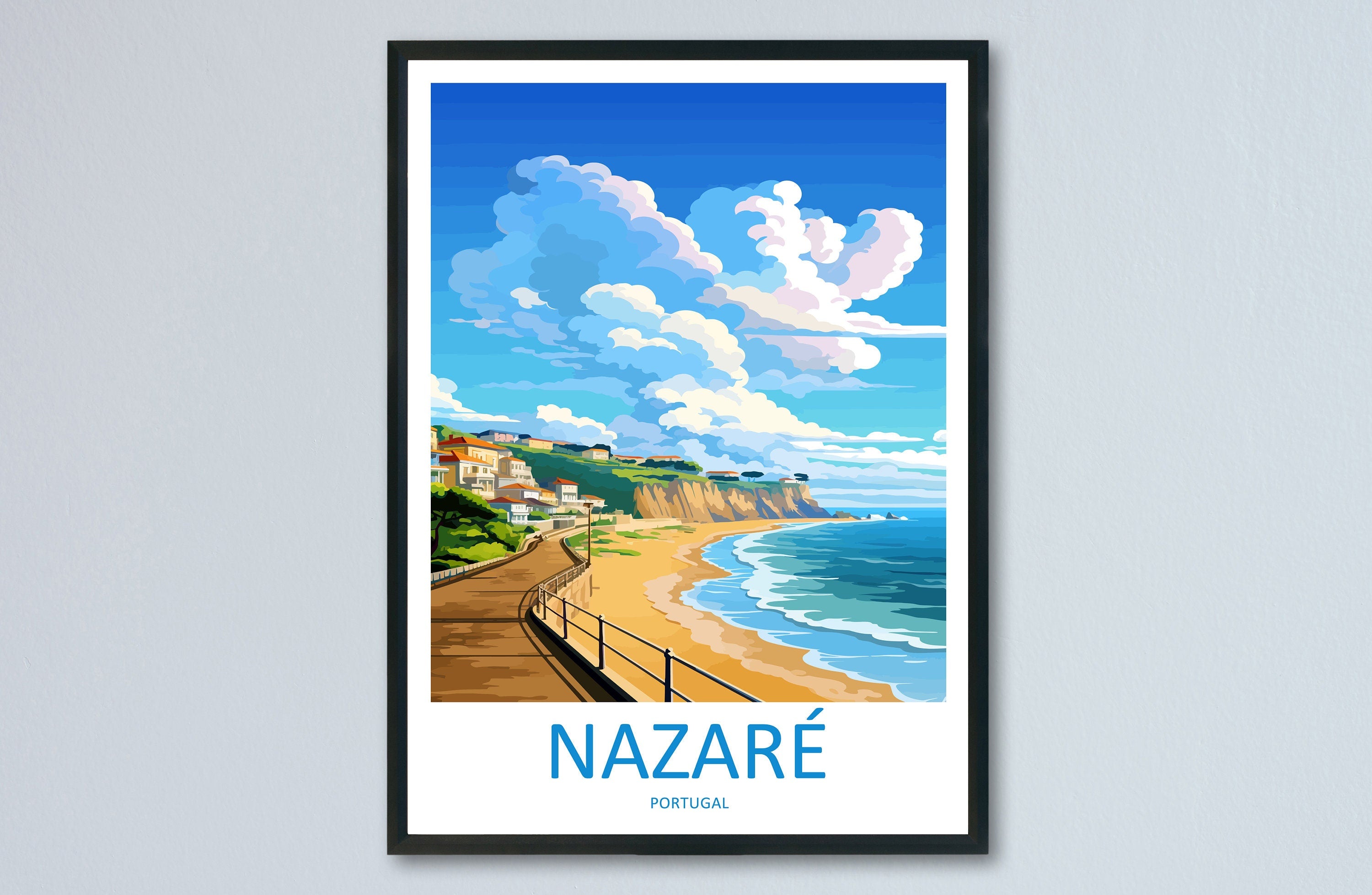 Nazare Travel Print