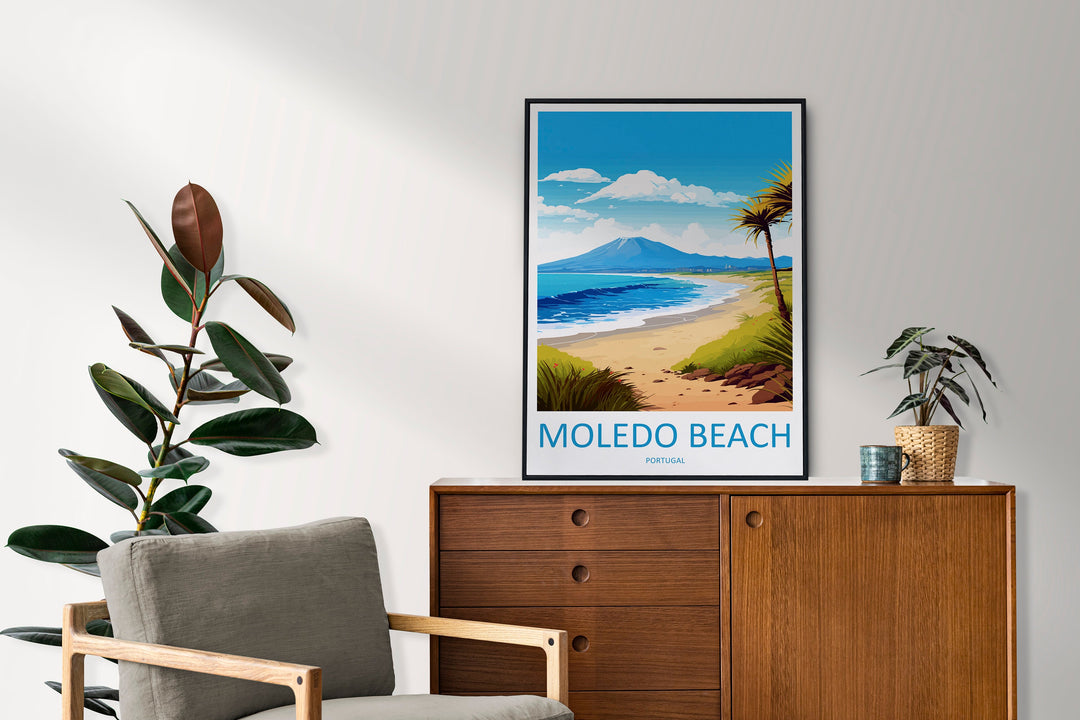 Moledo Beach Travel Print Wall Art Moledo Beach Wall Hanging Home Décor Moledo Beach Gift Art Lovers Portugal Art Lover Gift Moledo Beach