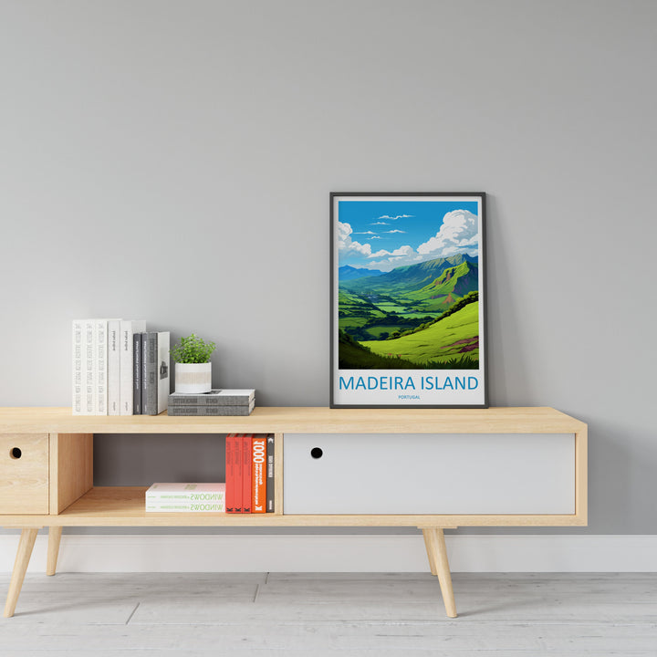 Madeira Travel Print Wall Art Madeira Wall Hanging Home Décor Madeira Gift Art Lovers Portugal Art Lover Gift Madeira Poster