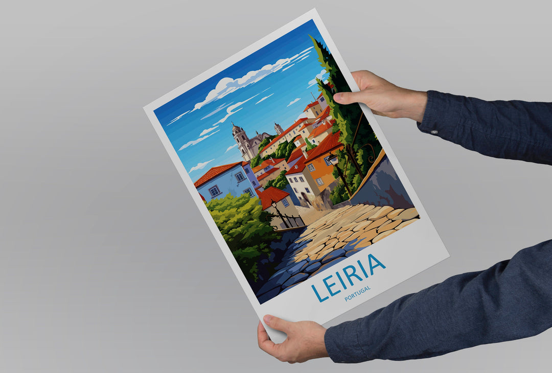 Leiria Travel Print Wall Art Leiria Wall Hanging Home Décor Leiria Gift Art Lovers Portugal Art Lover Gift Leiria Poster