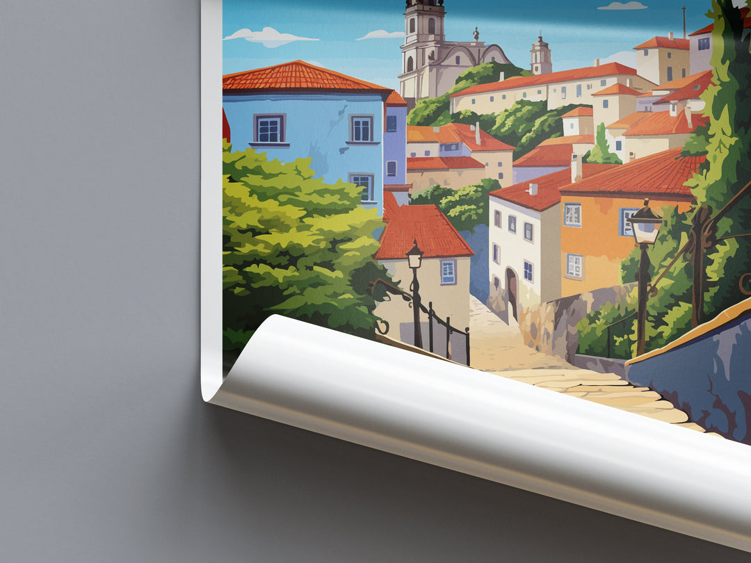 Leiria Travel Print Wall Art Leiria Wall Hanging Home Décor Leiria Gift Art Lovers Portugal Art Lover Gift Leiria Poster