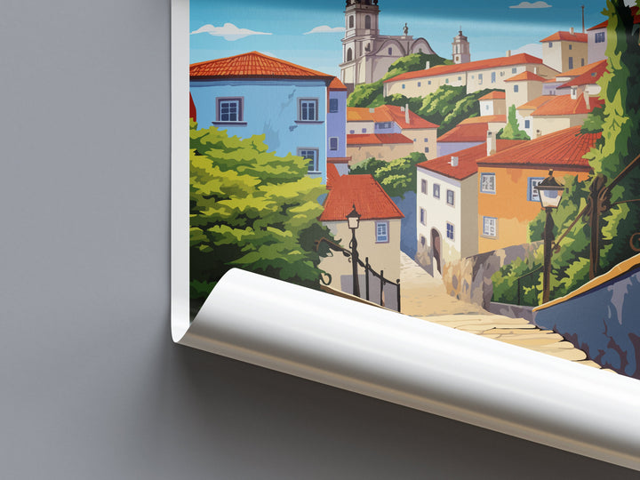 Leiria Travel Print Wall Art Leiria Wall Hanging Home Décor Leiria Gift Art Lovers Portugal Art Lover Gift Leiria Poster