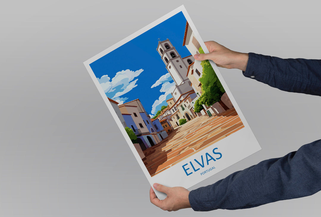 Elvas Travel Print Wall Art Elvas Wall Hanging Home Décor Elvas Gift Art Lovers Portugal Art Lover Gift Elvas Poster