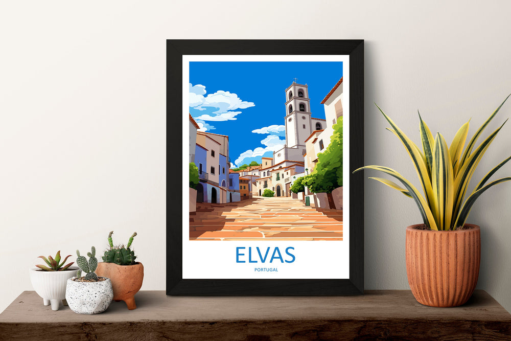 Elvas Travel Print Wall Art Elvas Wall Hanging Home Décor Elvas Gift Art Lovers Portugal Art Lover Gift Elvas Poster