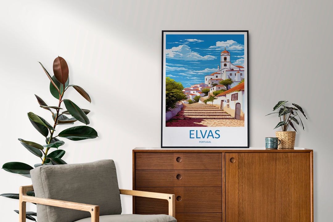 Elvas Travel Print Wall Art Elvas Wall Hanging Home Décor Elvas Gift Art Lovers Portugal Art Lover Gift Elvas Poster