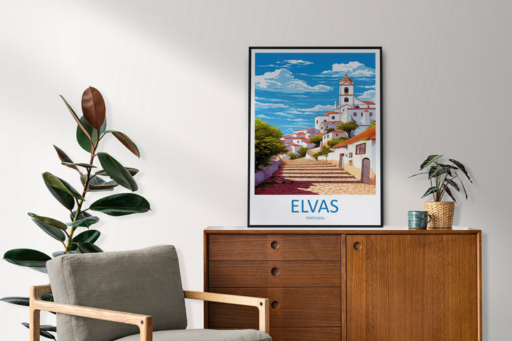 Elvas Travel Print Wall Art Elvas Wall Hanging Home Décor Elvas Gift Art Lovers Portugal Art Lover Gift Elvas Poster
