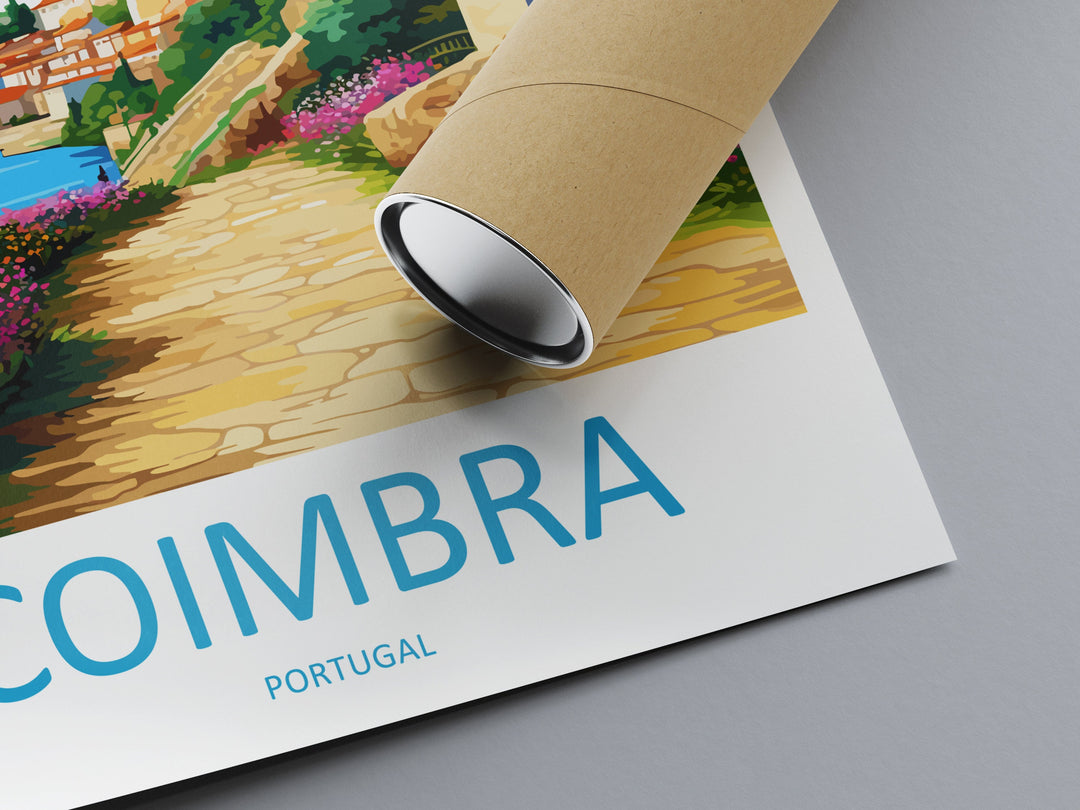 Coimbra Travel Print Wall Art Coimbra Wall Hanging Home Décor Coimbra Gift Art Lovers Portugal Art Lover Gift Coimbra