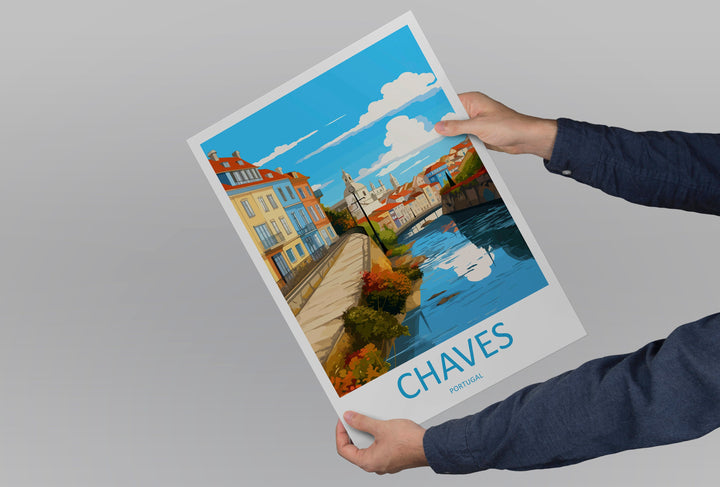 Chaves Travel Print Wall Art Chaves Wall Hanging Home Décor Chaves Gift Art Lovers Portugal Art Lover Gift Chaves Wall Art