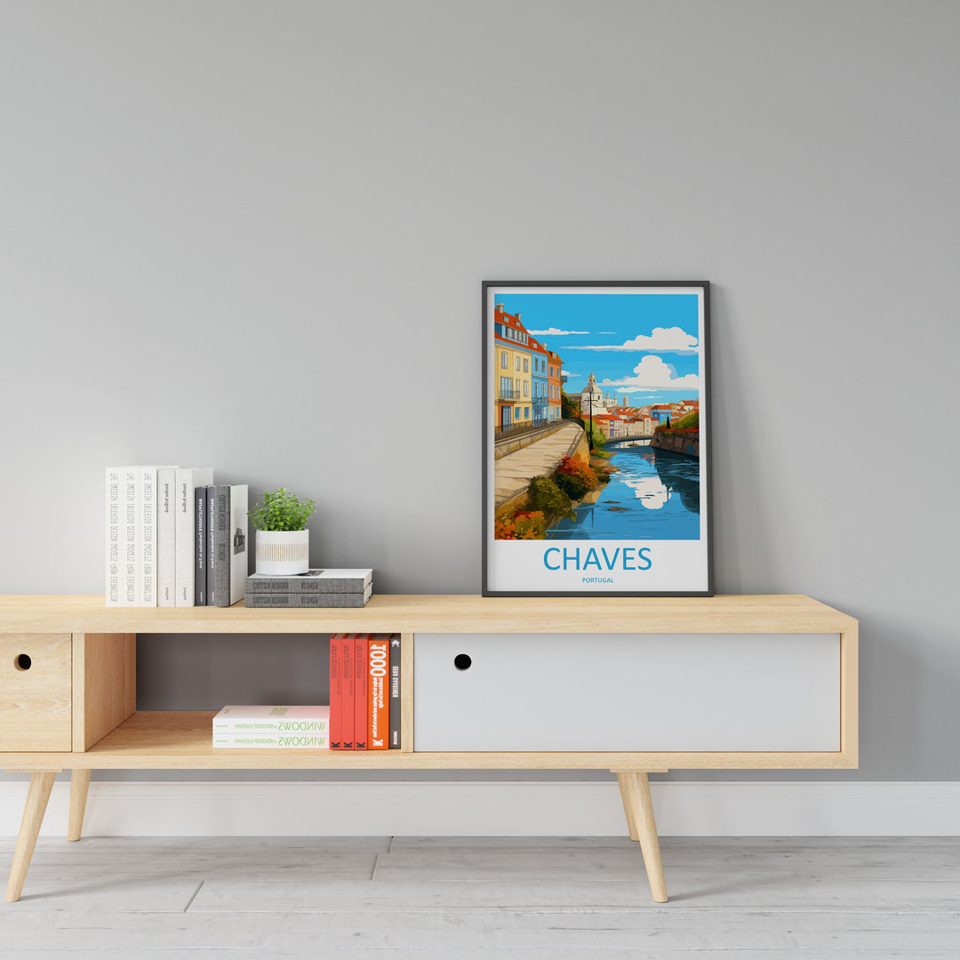 Chaves Travel Print Wall Art Chaves Wall Hanging Home Décor Chaves Gift Art Lovers Portugal Art Lover Gift Chaves Wall Art