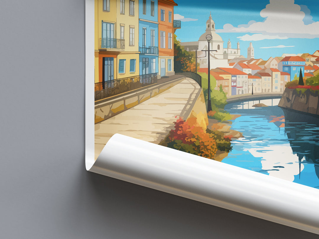 Chaves Travel Print Wall Art Chaves Wall Hanging Home Décor Chaves Gift Art Lovers Portugal Art Lover Gift Chaves Wall Art