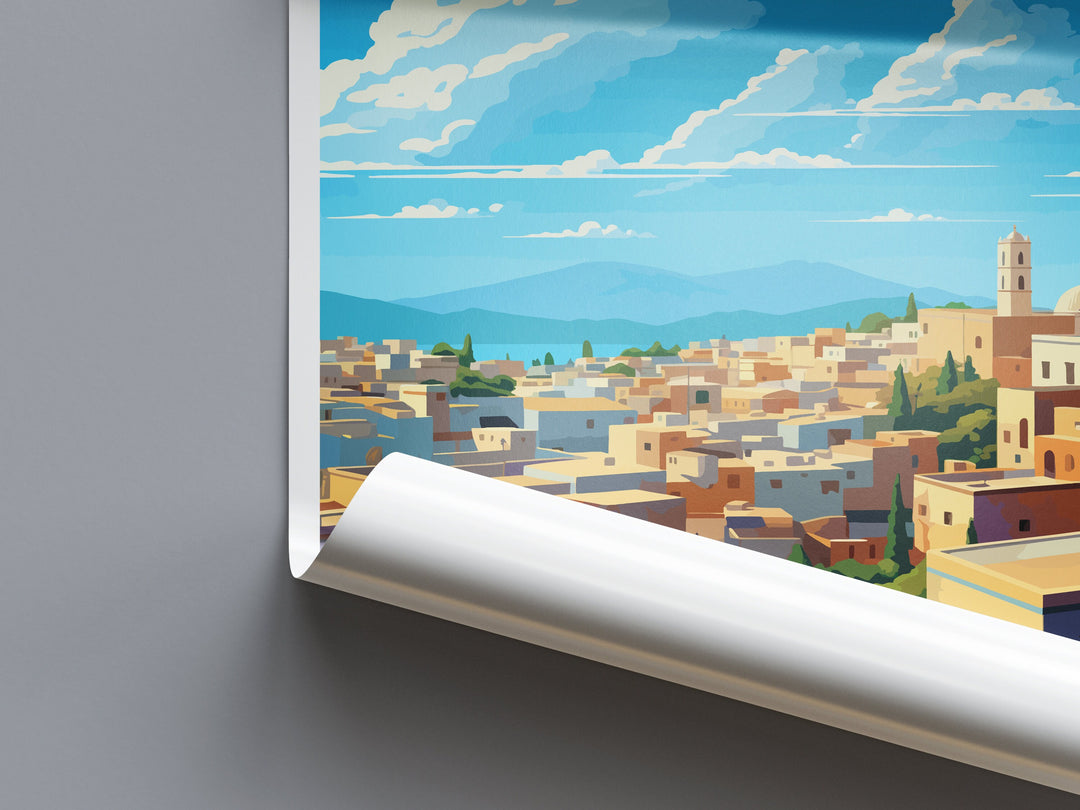Fes Travel Print Wall Art Fes Wall Hanging Home Décor Fes Gift Art Lovers Morocco Art Lover Gift Wall Art Morocco Art