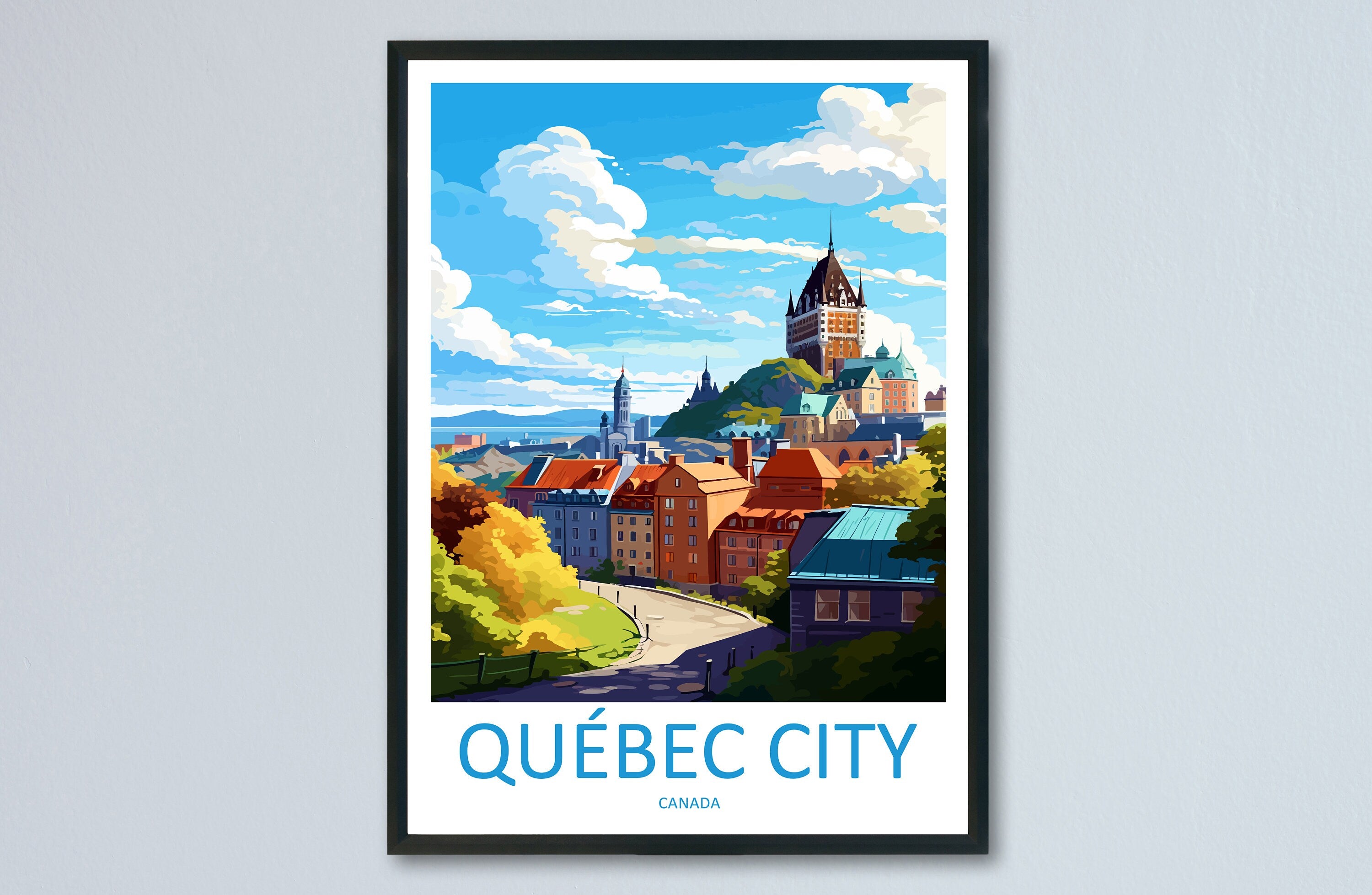 Quebec City Travel Print