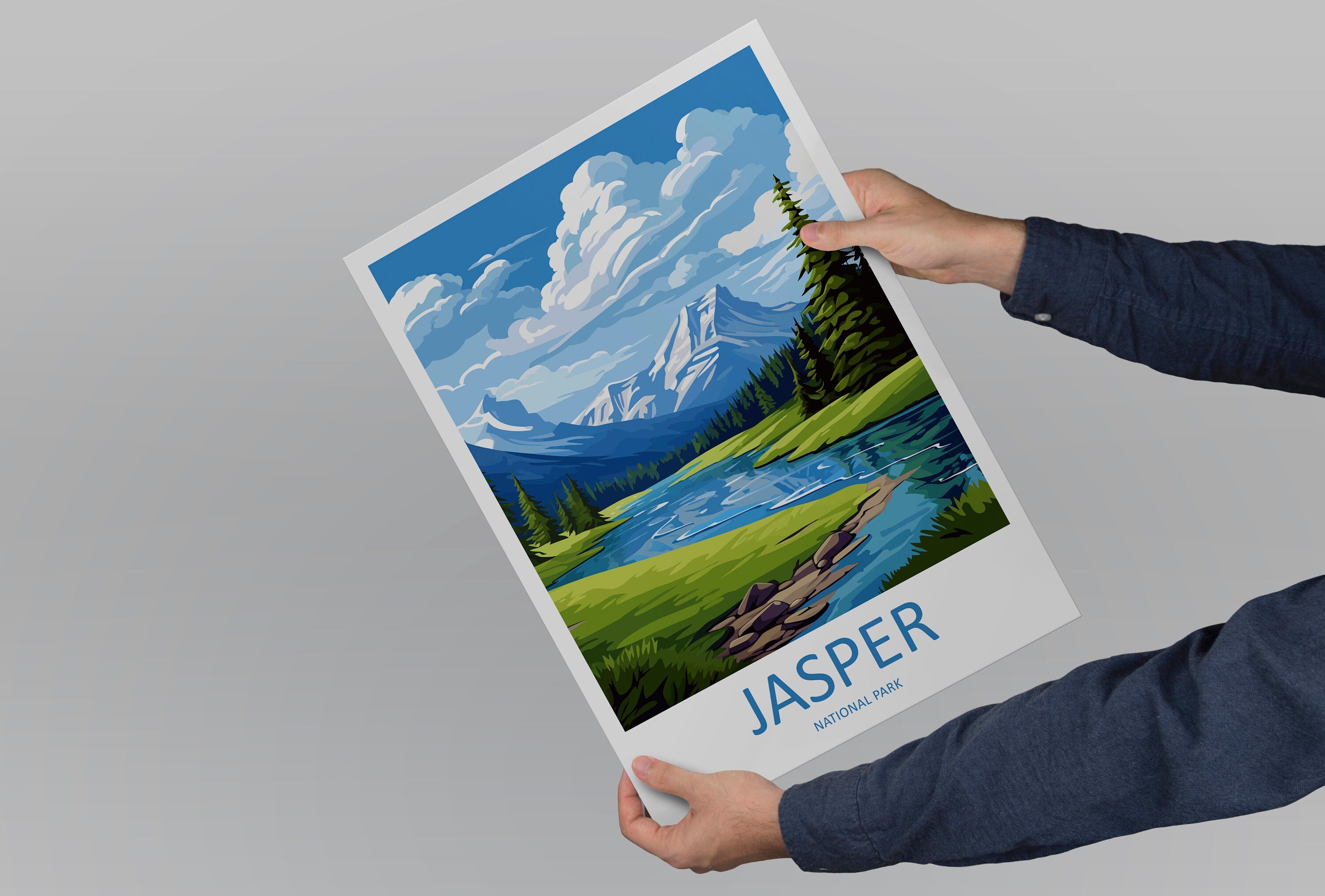 Jasper National Park Travel Print