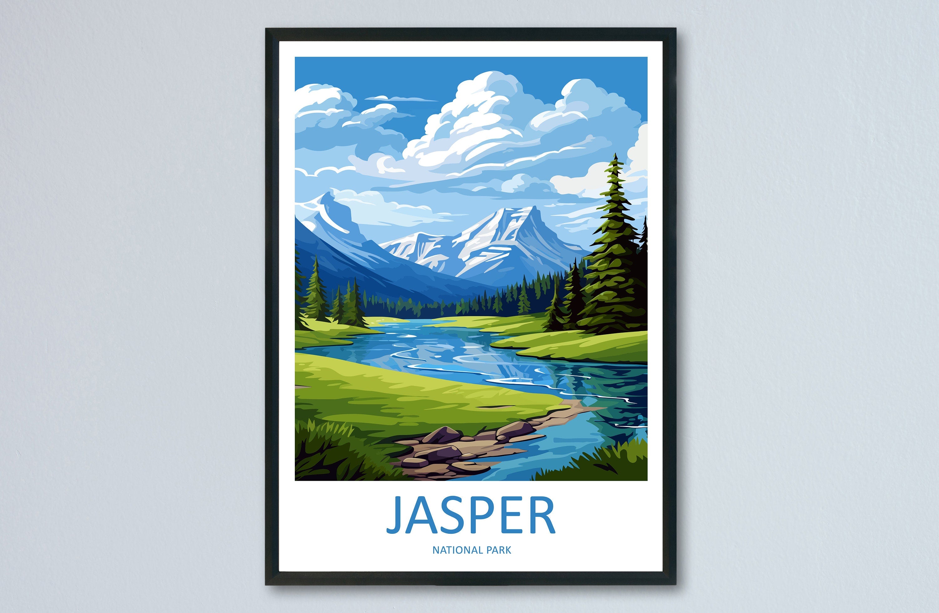 Jasper National Park Travel Print