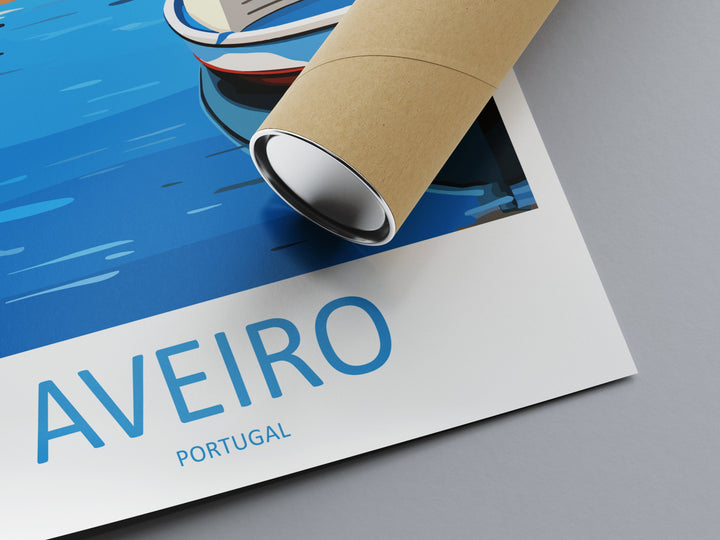 Aveiro Travel Print Wall Art Aveiro Wall Hanging Home Décor Aveiro Gift Art Lovers Portugal Art Lover Gift Aveiro Wall Art