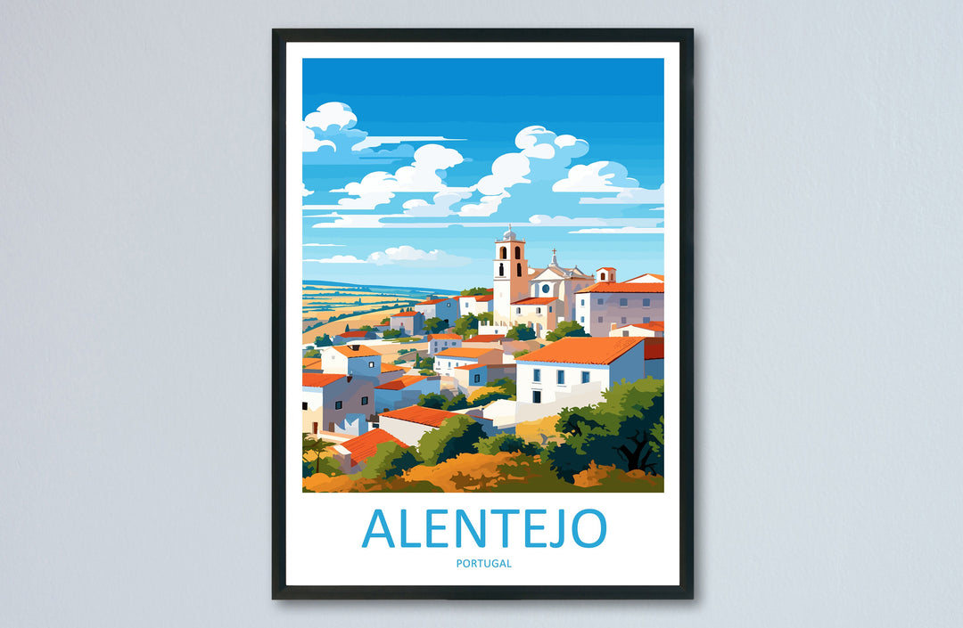 Alentejo Travel Print Wall Art Alentejo Wall Hanging Home Décor Alentejo Gift Art Lovers Portugal Art Lover Gift Alentejo Wall Art