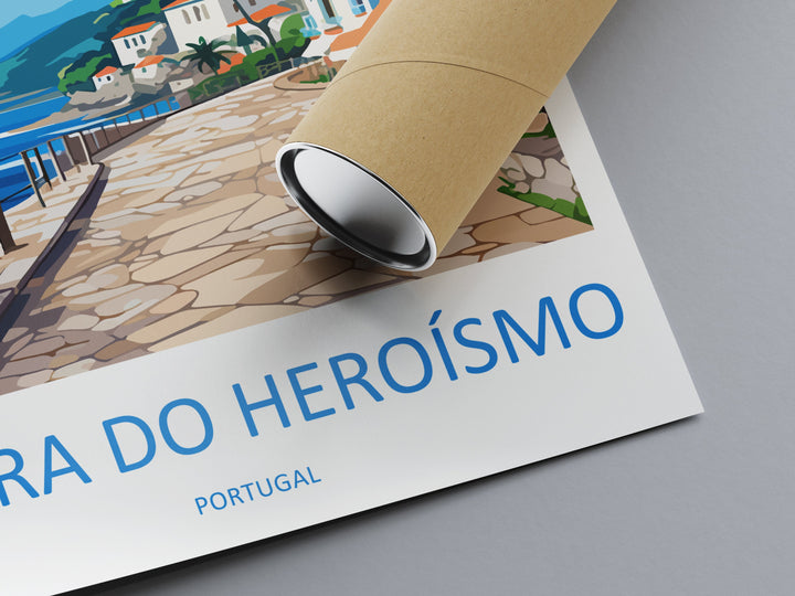 Angra do Heroísmo Travel Print Wall Art Angra do Heroísmo Wall Hanging Home Décor Angra do Heroísmo Gift Art Lovers Portugal Art Lover Gift
