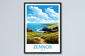 Zennor Travel Print