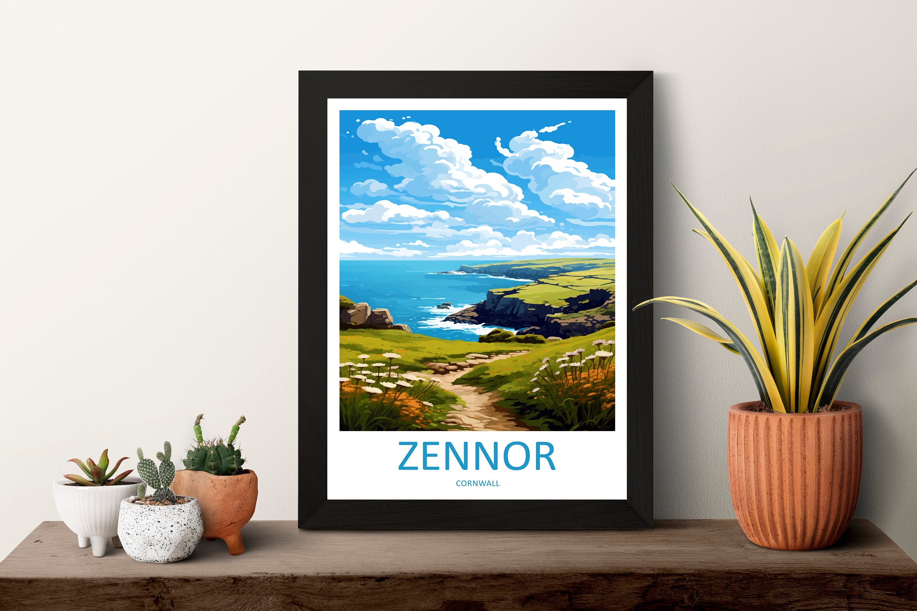 Zennor Travel Print