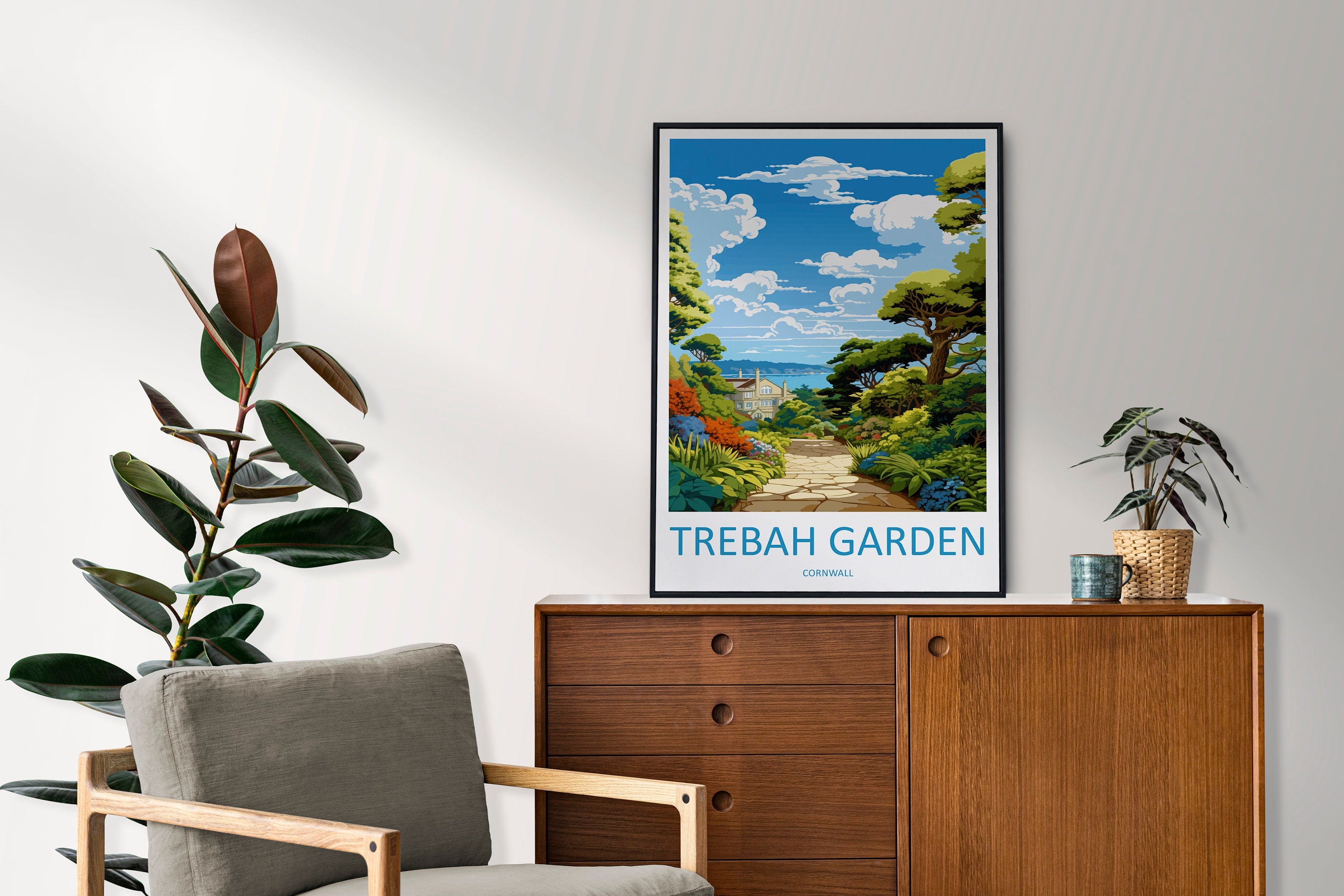 Trebah Gardens Travel Print