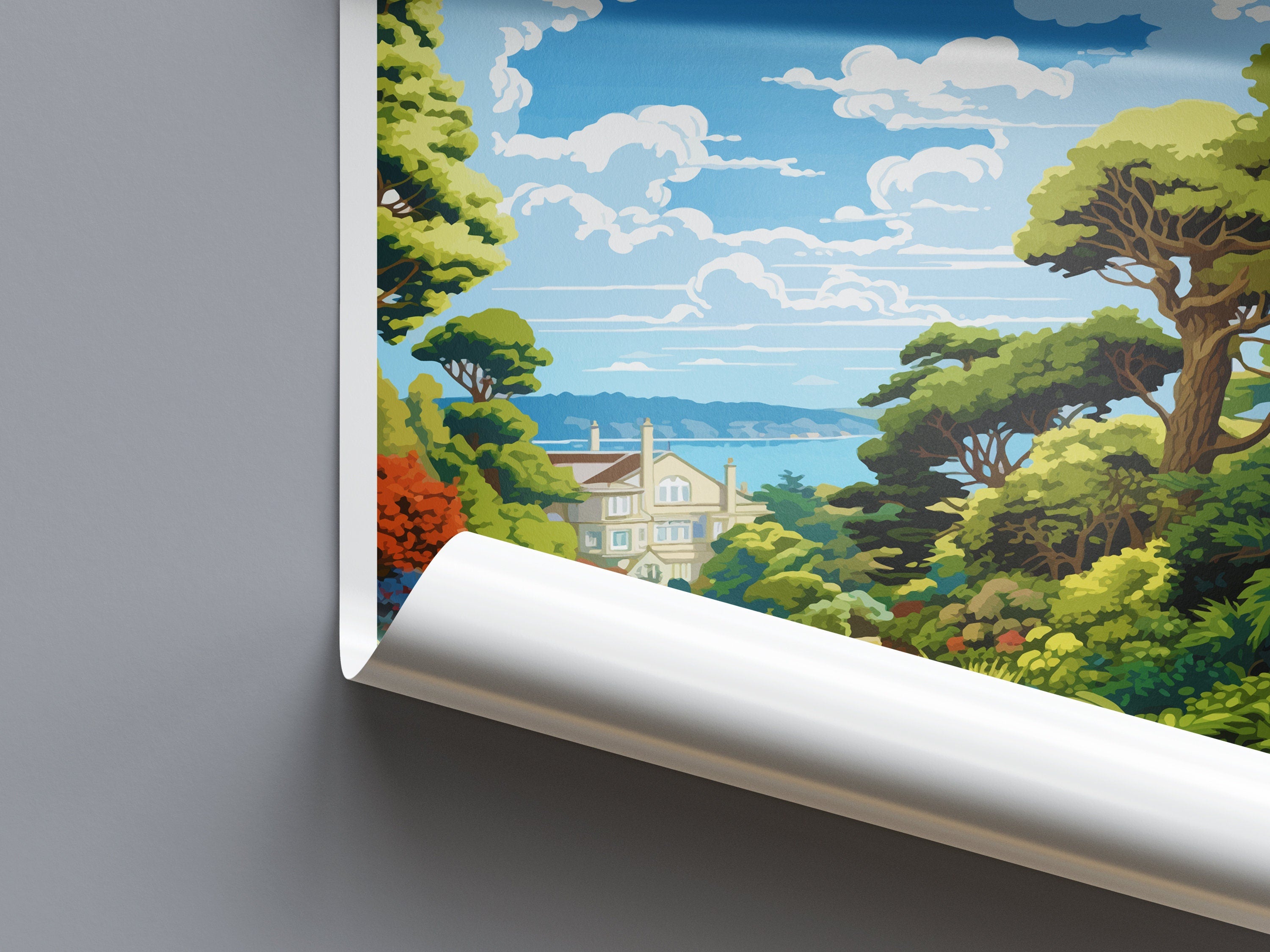 Trebah Gardens Travel Print