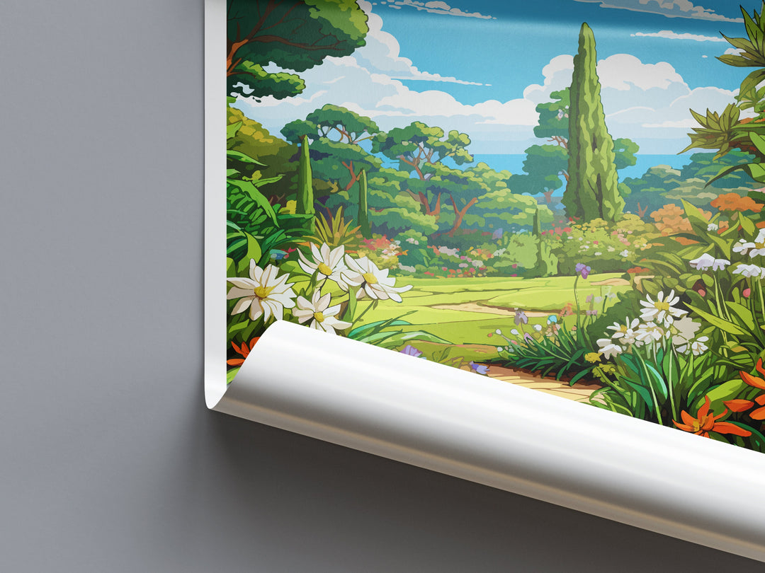 Trebah Garden Travel Print Wall Art Trebah Garden Wall Hanging Home Décor Trebah Garden Gift Art Lovers Cornwall Art Lover Gift